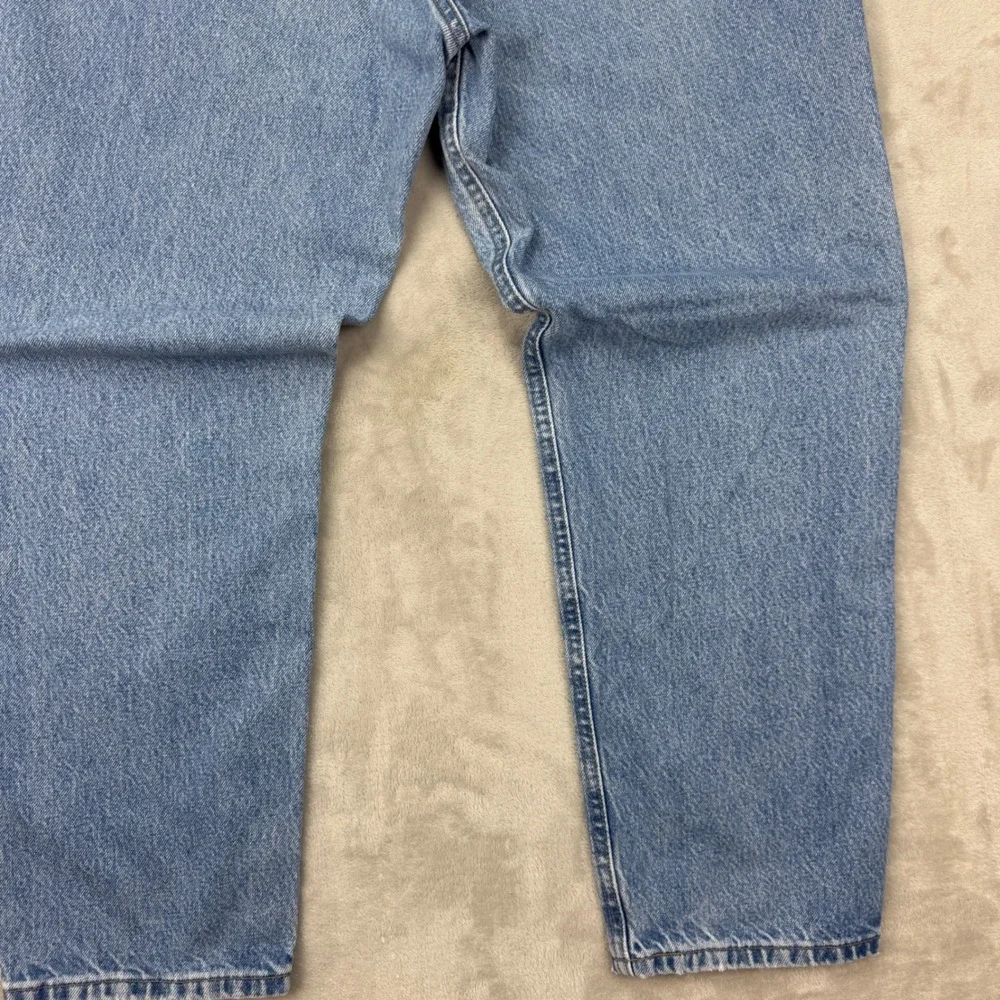 Carhartt B17-DST Jeans Mens 36x28 Blue Relaxed Fit Vintage Faded Workwear Denim